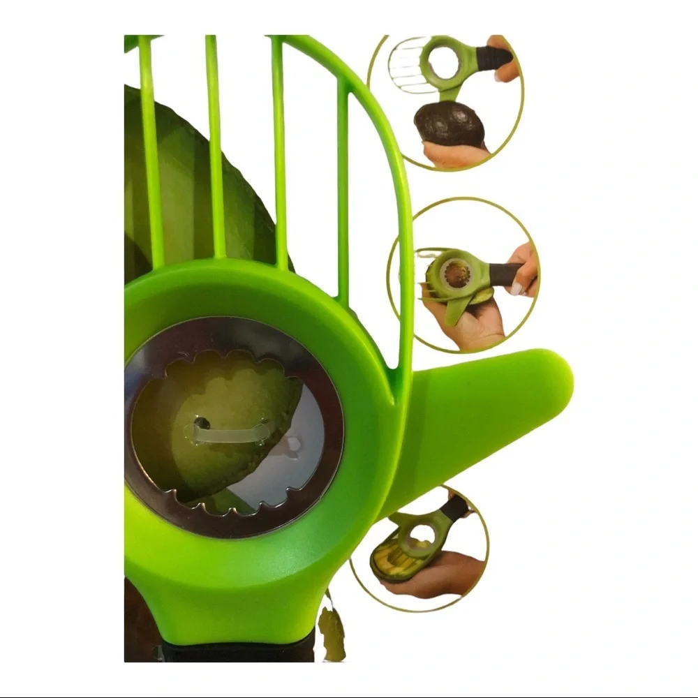 2pack Avocado multipurpose 3-in-1 silicone ergonomic nonslip‎ tool new